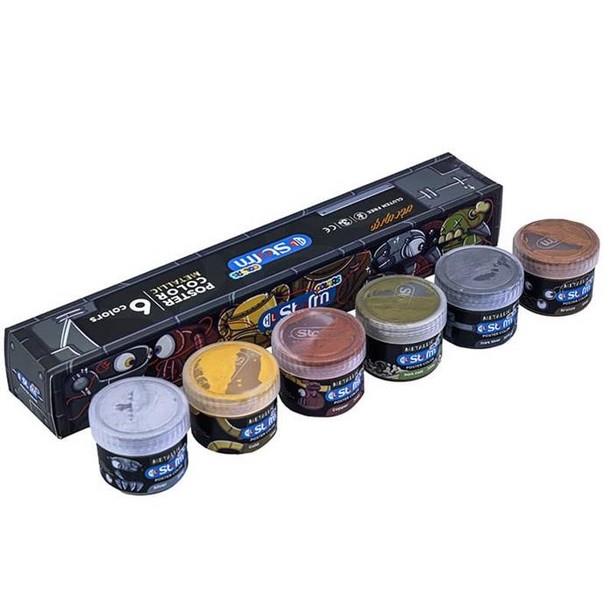 گواش ۶ رنگ متالیک استورم کد ۹۱۰۱ (Storm)